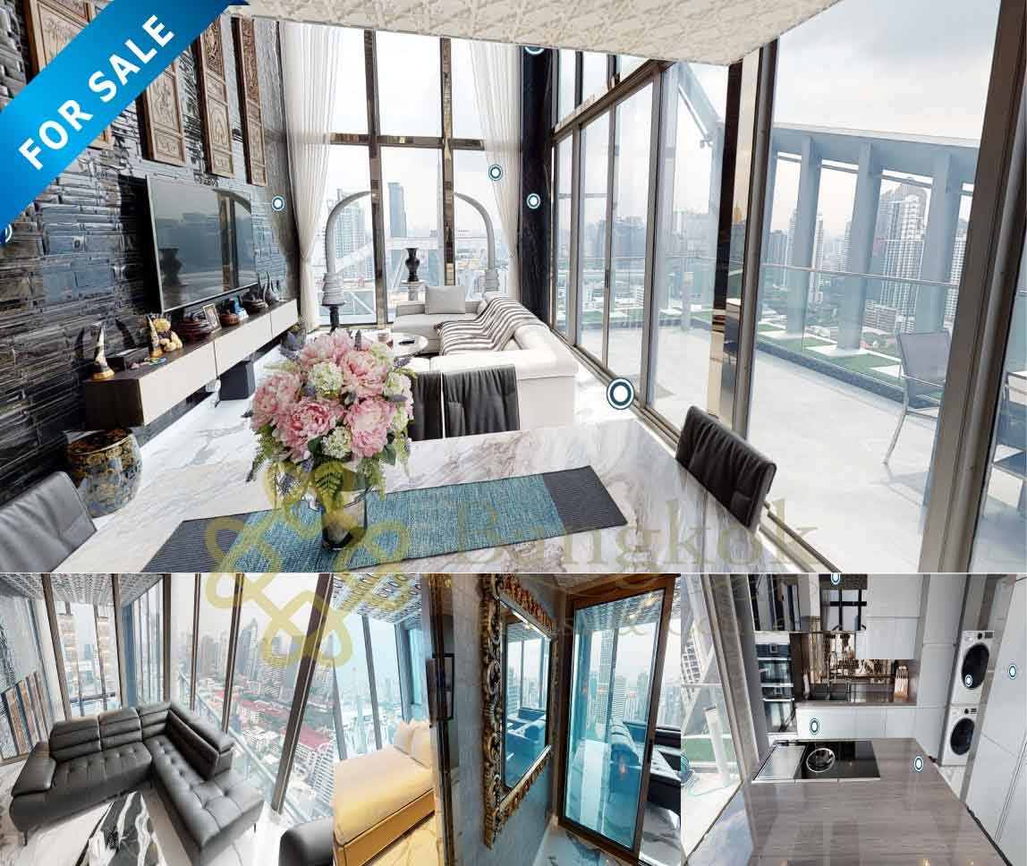 Bangkok Property Condo Apartment Real Estate For Sale in Nana Sukhumvit Stunning Duplex in Nana