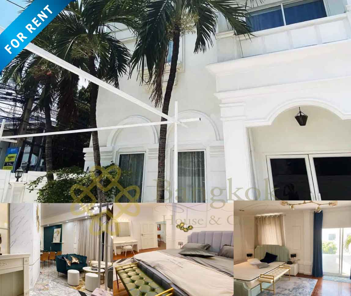Bangkok House For Rent in Thonglor Sukhumvit Pet Friendly Modern Luxury w/Pool